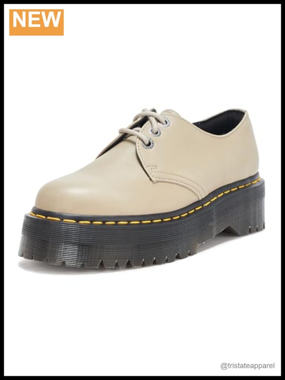 Dr. Martens 1461 Quad II Platform Oxford Pisa Leather Lace-Up Comfort Cushioned